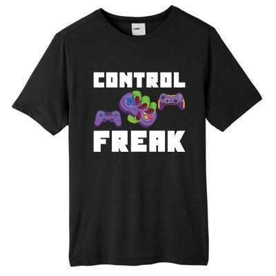 Control Freak Gamer Video Game Controller Gift Tall Fusion ChromaSoft Performance T-Shirt