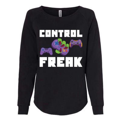 Control Freak Gamer Video Game Controller Gift Womens California Wash Sweatshirt