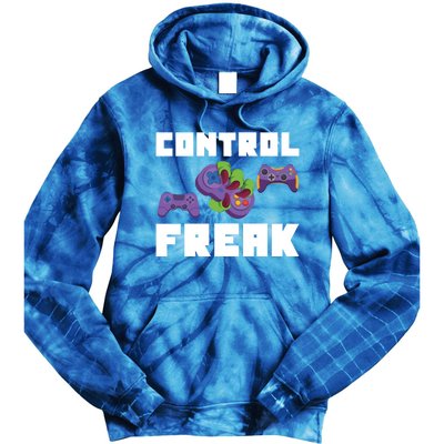 Control Freak Gamer Video Game Controller Gift Tie Dye Hoodie