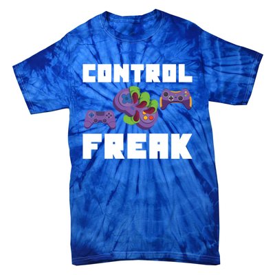 Control Freak Gamer Video Game Controller Gift Tie-Dye T-Shirt