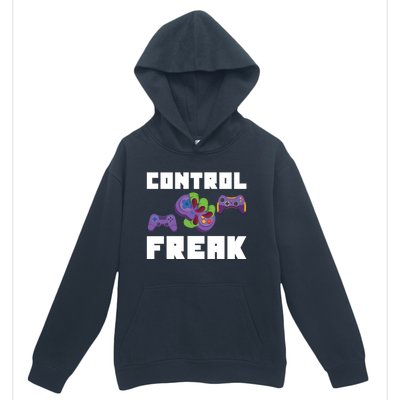 Control Freak Gamer Video Game Controller Gift Urban Pullover Hoodie