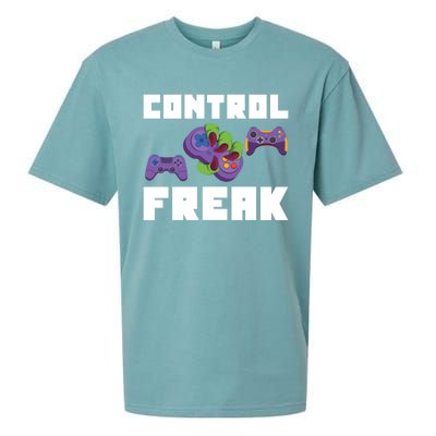 Control Freak Gamer Video Game Controller Gift Sueded Cloud Jersey T-Shirt