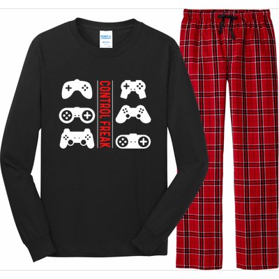 Control Freak Gaming Pc Console Video Games Computer Nerd Gift Long Sleeve Pajama Set