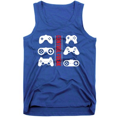 Control Freak Gaming Pc Console Video Games Computer Nerd Gift Tank Top