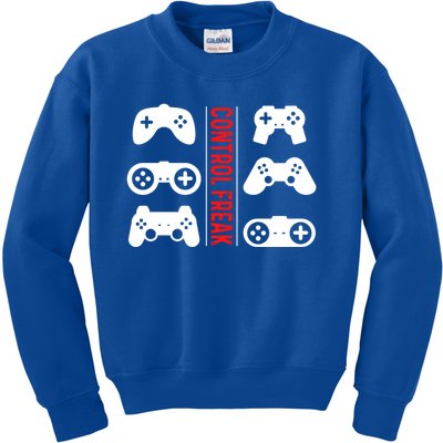 Control Freak Gaming Pc Console Video Games Computer Nerd Gift Kids Sweatshirt