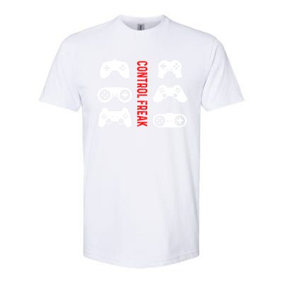 Control Freak Gaming Pc Console Video Games Computer Nerd Gift Softstyle CVC T-Shirt