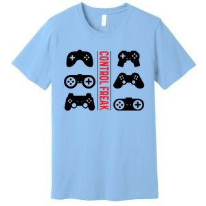 Control Freak Gaming Pc Console Video Games Computer Nerd Gift Premium T-Shirt