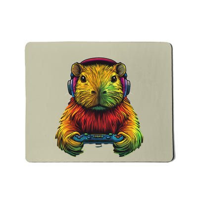 Capybara Funny Gaming Graphic For Gamers Mousepad