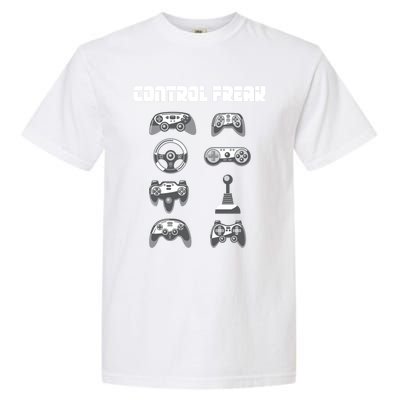 Control Freak Gift Funny Gaming Controller Gamer Video Games Gift Garment-Dyed Heavyweight T-Shirt