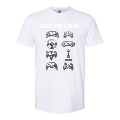 Control Freak Gift Funny Gaming Controller Gamer Video Games Gift Softstyle CVC T-Shirt