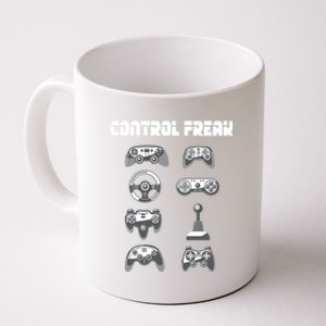 Control Freak Gift Funny Gaming Controller Gamer Video Games Gift Coffee Mug