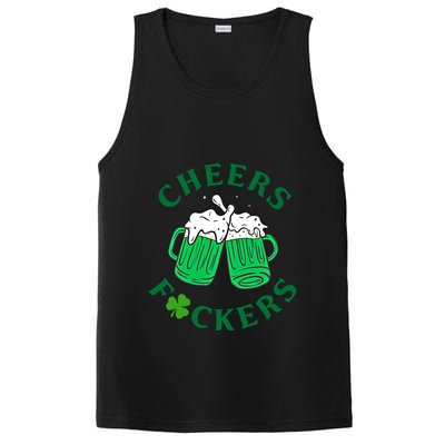 Cheers Fuckers Green Beer Ing St Patricks Day Cool Gift PosiCharge Competitor Tank