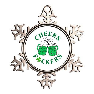 Cheers Fuckers Green Beer Ing St Patricks Day Cool Gift Metallic Star Ornament