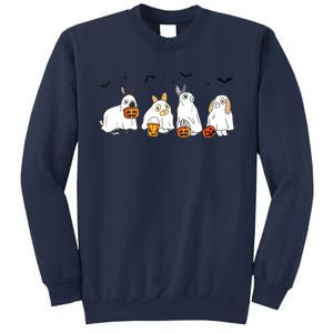 Cute Fall Ghost Bunny Rabbit Halloween Costume Spooky Season Sweatshirt