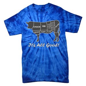 Custom Funny Graphic Bbq Beef Brisket Steak Ribs Cow Tie-Dye T-Shirt