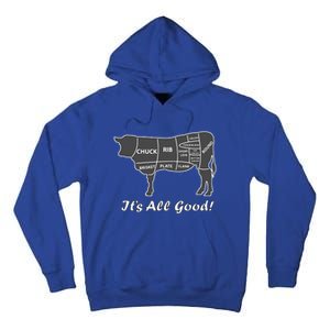 Custom Funny Graphic Bbq Beef Brisket Steak Ribs Cow Tall Hoodie