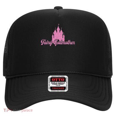 Cute Fairy Godmother For Godmothers Or Godparents High Crown Mesh Back Trucker Hat