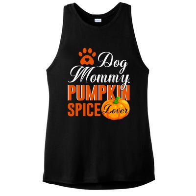 Cute Fall Gift Dog Mommy Pumpkin Spice Lover Great Gift Ladies PosiCharge Tri-Blend Wicking Tank