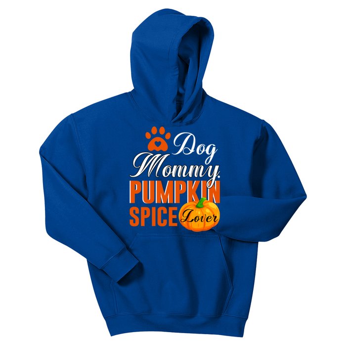 Cute Fall Gift Dog Mommy Pumpkin Spice Lover Great Gift Kids Hoodie