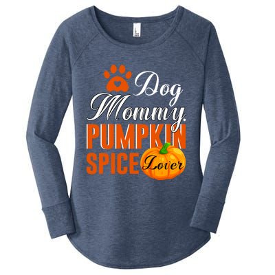 Cute Fall Gift Dog Mommy Pumpkin Spice Lover Great Gift Women's Perfect Tri Tunic Long Sleeve Shirt