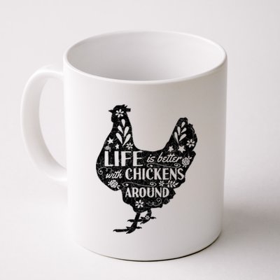 Cute Farmer Gift Idea Vintage Chicken Gift Coffee Mug