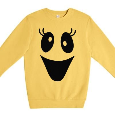 Cute Female Ghost Face Outfit For Halloween Costumes Premium Crewneck Sweatshirt