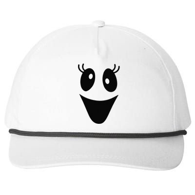 Cute Female Ghost Face Outfit For Halloween Costumes Snapback Five-Panel Rope Hat