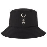 Cool Funny Halloween Skeleton On A Moon Swing Cool Comfort Performance Bucket Hat