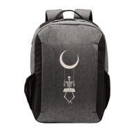 Cool Funny Halloween Skeleton On A Moon Swing Vector Backpack