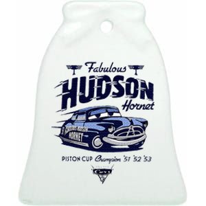 Cars Fabulous Hudson Hornet Ceramic Bell Ornament