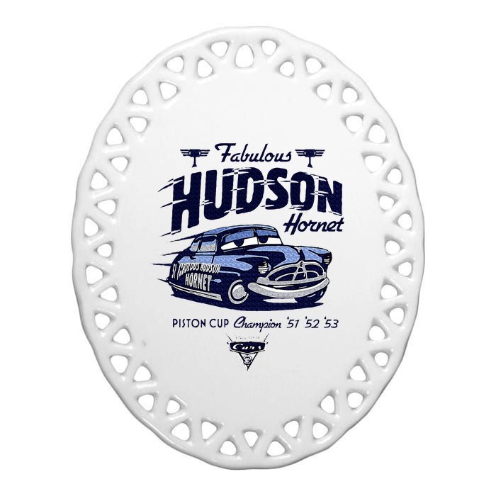 Cars Fabulous Hudson Hornet Ceramic Oval Ornament