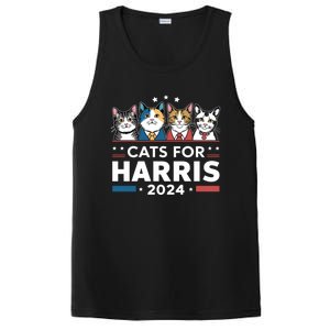 Cats For Harris 2024 Cute Patriotic Cats Meaningful Gift PosiCharge Competitor Tank