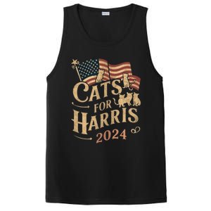 Cats For Harris 2024 Gift PosiCharge Competitor Tank