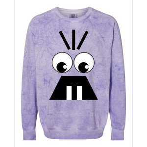 Creepy Face Halloween Carrots Costume Colorblast Crewneck Sweatshirt