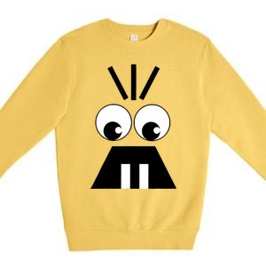 Creepy Face Halloween Carrots Costume Premium Crewneck Sweatshirt