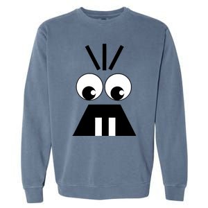 Creepy Face Halloween Carrots Costume Garment-Dyed Sweatshirt