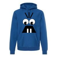 Creepy Face Halloween Carrots Costume Premium Hoodie