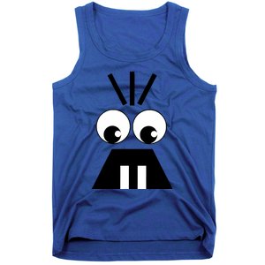 Creepy Face Halloween Carrots Costume Tank Top