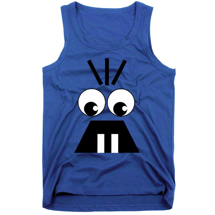 Creepy Face Halloween Carrots Costume Tank Top