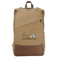 Christian Faith Happy Easter Day A Lot Can Happen In 7 Days Cotton Canvas Backpack