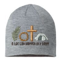 Christian Faith Happy Easter Day A Lot Can Happen In 7 Days Sustainable Beanie