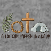 Christian Faith Happy Easter Day A Lot Can Happen In 7 Days Sustainable Beanie