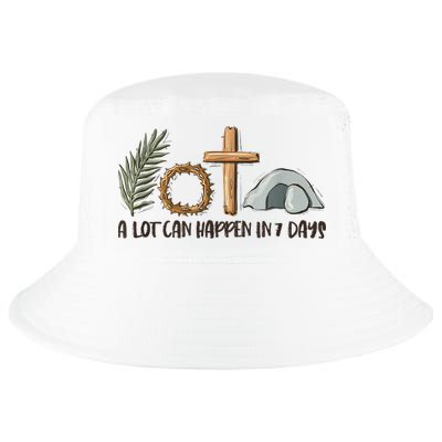 Christian Faith Happy Easter Day A Lot Can Happen In 7 Days Cool Comfort Performance Bucket Hat