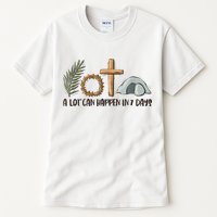 Christian Faith Happy Easter Day A Lot Can Happen In 7 Days Tall T-Shirt