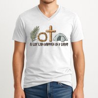 Christian Faith Happy Easter Day A Lot Can Happen In 7 Days V-Neck T-Shirt