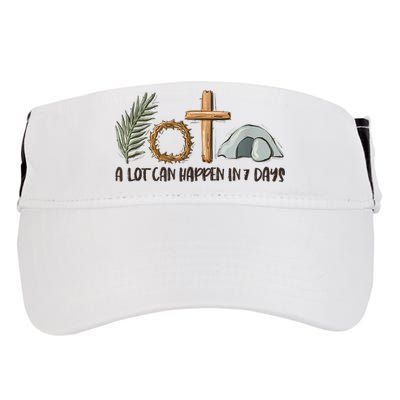 Christian Faith Happy Easter Day A Lot Can Happen In 7 Days Adult Drive Performance Visor