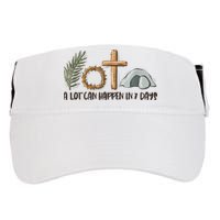 Christian Faith Happy Easter Day A Lot Can Happen In 7 Days Adult Drive Performance Visor