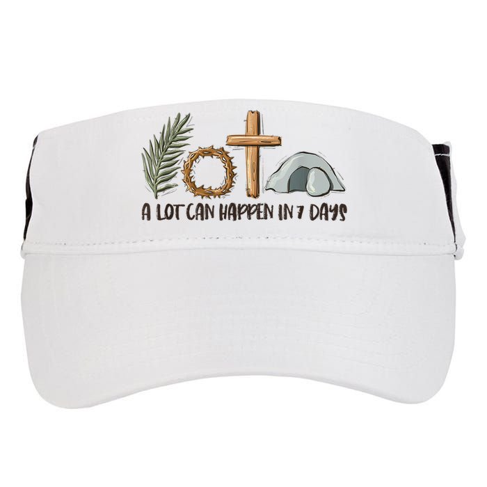 Christian Faith Happy Easter Day A Lot Can Happen In 7 Days Adult Drive Performance Visor