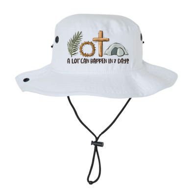 Christian Faith Happy Easter Day A Lot Can Happen In 7 Days Bucket Hat