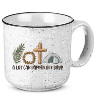 Christian Faith Happy Easter Day A Lot Can Happen In 7 Days 15oz Campfire Ceramic Mug